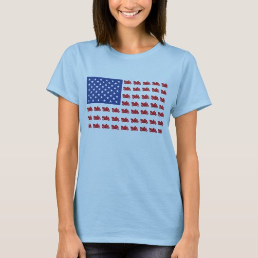 モーターサイクル・フラッグ・クルーザー Tシャツ (正面)