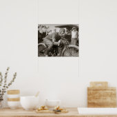 モーターサイクル・レーサー、1922年。ヴィンテージ写真 ポスター (キッチン)