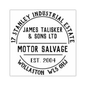 モーターサルベージ用ゴム印 ラバースタンプ (インプリント)