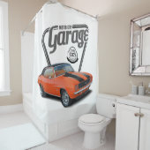 モーターシティガレージオレンジカマロ シャワーカーテン (インサイチュ)