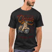モータースクータクラシックーMOPEDライダー誕生日1967 Tシャツ (正面)