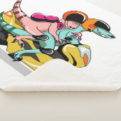 モータースクーターに乗って2人の漫画のラプター。 シェルパブランケット (3/4)