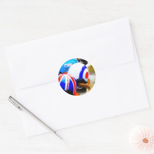 モータースクーターのヘルメットのシール ラウンドシール (封筒)