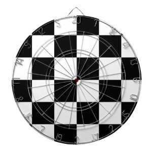 モータースポーツのChequeredチェック模様の旗 ダーツボード