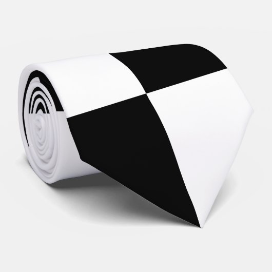 モータースポーツのChequeredチェック模様の旗 ネクタイ (ロール)