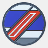 モータースポーツイベント車アクセスバッジ ラウンドシール (正面)