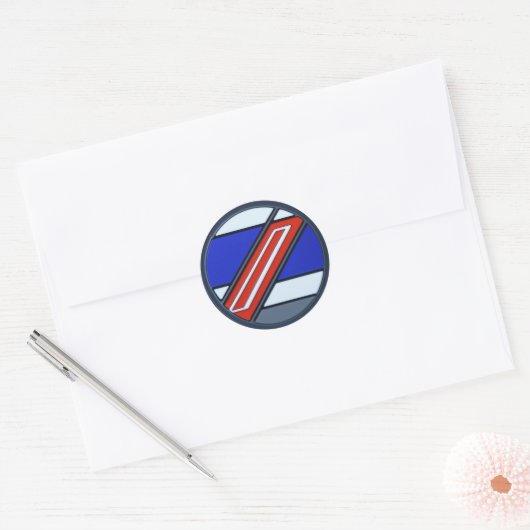 モータースポーツイベント車アクセスバッジ ラウンドシール (封筒)