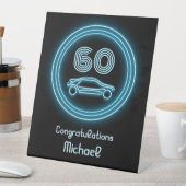 モータースポーツファーストカーテーマ – 任意の数男らし 台座サイン (インサイチュ)