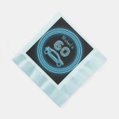 モータースポーツマニアテーマブルー 縁ありランチョンナプキン (角)