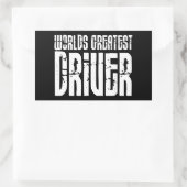 モータースポーツレーシングドライバー世界最高ドライバー 長方形シール (バッグ)