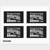 モータースポーツレーシングドライバー素晴らしドライバーワールド 長方形シール (シート)