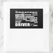 モータースポーツレーシングドライバー素晴らしドライバーワールド 長方形シール (バッグ)