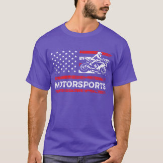 モータースポーツ アメリカ国旗 レース スポーツ 少年 Tシャツ