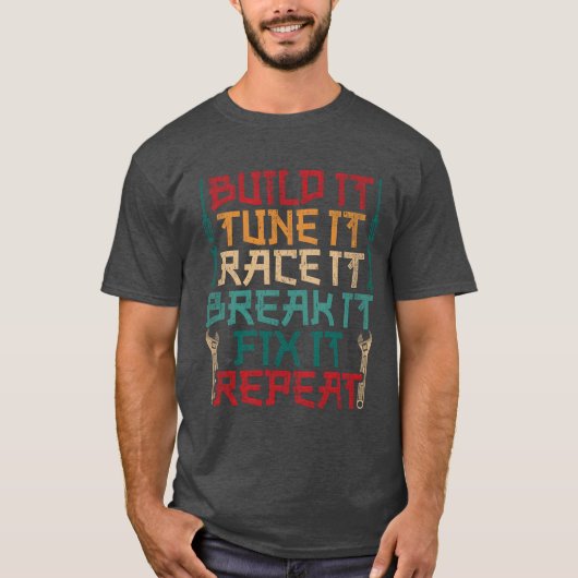 モータースポーツ カーライフ 自動車用品 少年 Tシャツ (正面)