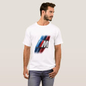モータースポーツ レース ストライプ Tシャツ (正面フル)