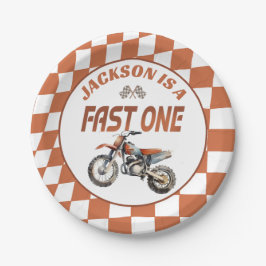 モーターダートバイクファーストワンバースデーパーティー ペーパープレート