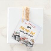 モーターダートバイクベビーシャワーデコール フェイバータグ (インサイチュ)