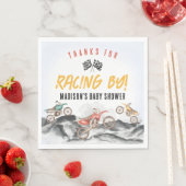 モーターダートバイクベビーシャワーバッグ スタンダードランチョンナプキン (インサイチュ)