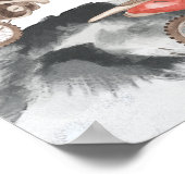 モーターダートバイク男の子の赤ちゃんシャワー歓迎サイン ポスター (角)