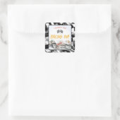 モーターダートバイク誕生日パーティーのお気に入り スクエアシール (バッグ)