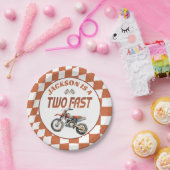 モーターダートバイク2速2番目の誕生日パーティー ペーパープレート (パーティー)