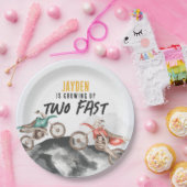 モーターダートバイク2速2番目の誕生日パーティー ペーパープレート (パーティー)