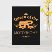 モーターハウスの女王 - 妻へのギフト カード (黄色い花)