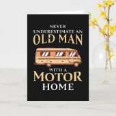 モーターハウス好きな人のための面白いギフト カード (黄色い花)