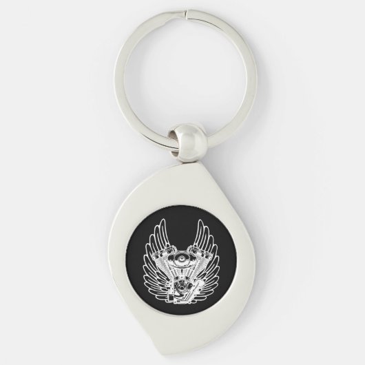 モーターバイクのサイン キーホルダー (正面)