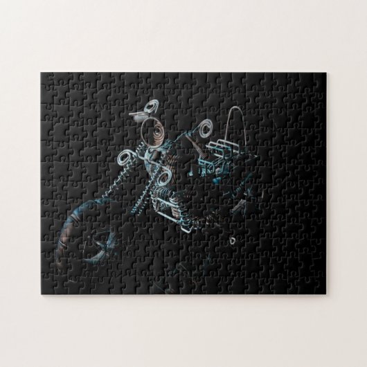 モーターバイクのパズル ジグソーパズル (横)