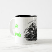 モーターバイクのマグ ツートーンマグカップ (正面左)