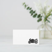 モーターバイクの運転者のライダー配達急使のメッセンジャー 名刺 (スタンド正面)