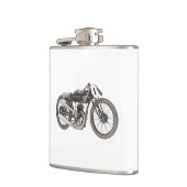 モーターバイクを競争させるヴィンテージ1926年のGarelli フラスク (左)