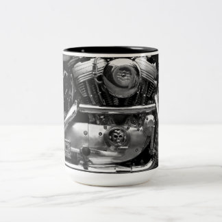 モーターバイクエンジンのマグ ツートーンマグカップ