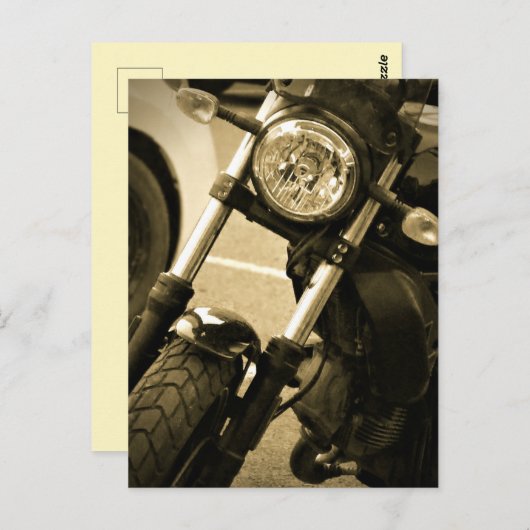 モーターバイクダートバイクバイク詳細ライトホイール ポストカード (正面/裏面)