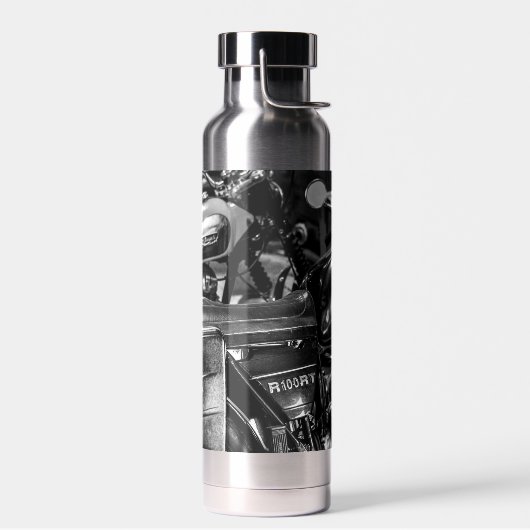 モーターバイクバイクもしくは自転車に乗る人ライダーバイク ウォーターボトル (左面)