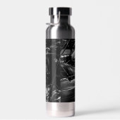 モーターバイクバイクもしくは自転車に乗る人ライダーバイク ウォーターボトル (右面)