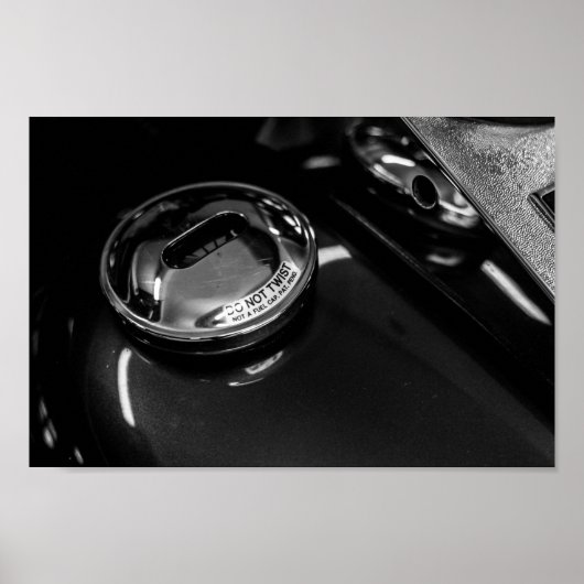 モーターバイクバイクもしくは自転車に乗る人ライダーバイク ポスター (正面)