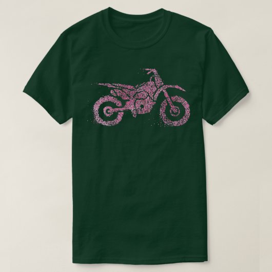 モーターバイクバイクバイクもしくは自転車に乗る人女性 Tシャツ (デザイン正面)