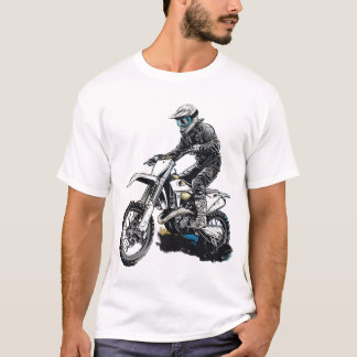モーターバイクライダーTシャツデザイン Tシャツ