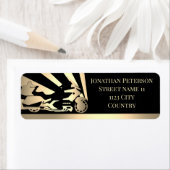 モーターバイク用差出人住所ラベル ラベル (インサイチュ)