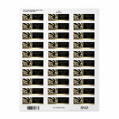 モーターバイク用差出人住所ラベル ラベル (フルシート)