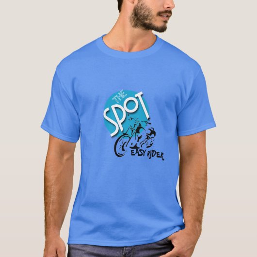 モーターバイク、簡単乗り Tシャツ (正面)