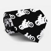 モータービーカーのシルエット記号 ネクタイ (ロール)