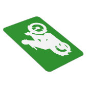 モータービーカーのシルエット記号 マグネット (右側)