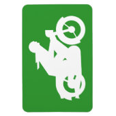 モータービーカーのシルエット記号 マグネット (縦)