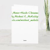 モーターヘッドクリスマスカード シーズンカード (裏面)