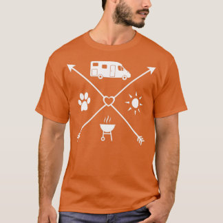 モーターホームアクセサリーギフトモーターホームドライバー Tシャツ