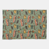 モーターホームキャンプアドベンチャパターン キッチンタオル (横)