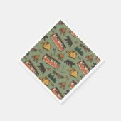 モーターホームキャンプアドベンチャパターン スタンダードカクテルナプキン (角)